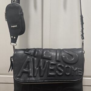 Black Desigual Crossbody Bag Purse